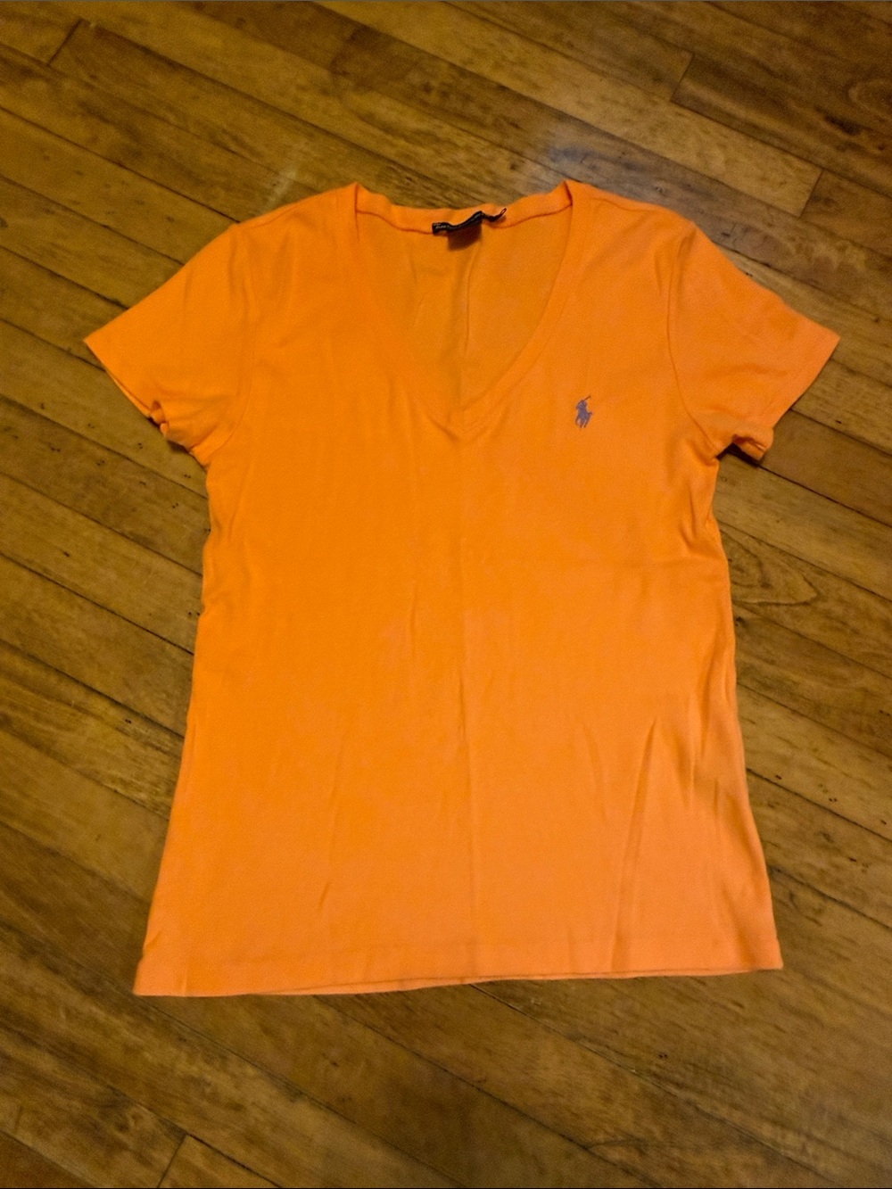 Polo by Ralph Lauren Sport Orange V-Neck Tee